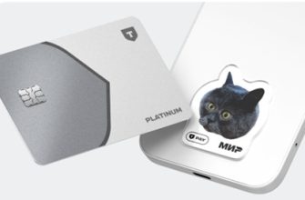 Платежный стикер «Котопес» Т-Банка на чехле смартфона